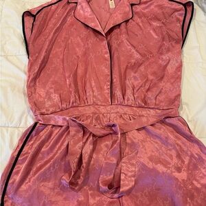 Victoria's Secret Shimmering Pink Satin Top